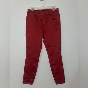 NYDJ AMI Skinny Legging Lift Tuck Technology Burnt Orange‎ Womens Fall Size 8